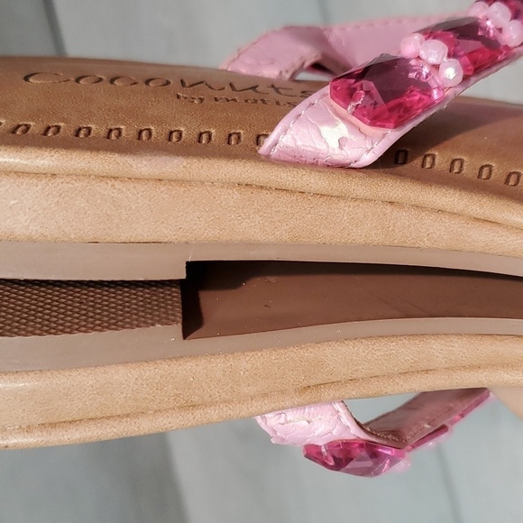 Coconuts By Matisse Women Twinkle Crystal Thong Sandals Flats shoes sz 8 - Picture 6 of 10